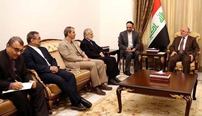 خرازي يبحث مع العبادي والجعفري قضية الإرهاب واوضاع المنطقة
