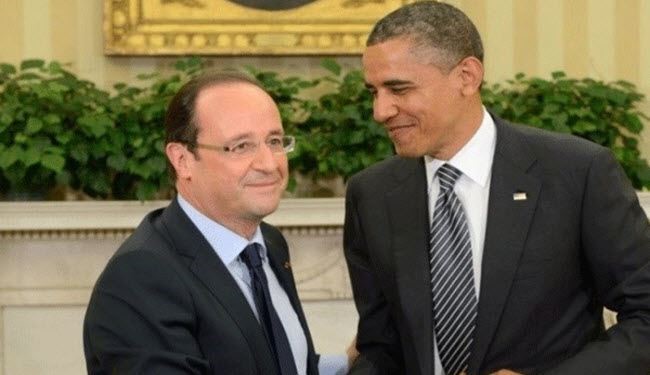 أوباما وهولاند يؤكدان تصميمهما على مكافحة تنظيم 