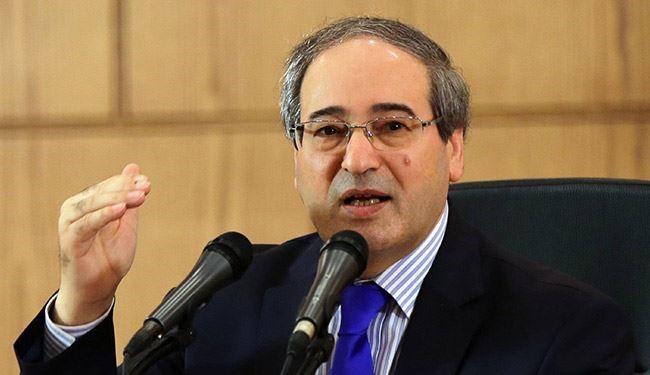 المقداد: لا نعارض مفاوضات مباشرة مع المعارضة في جنيف