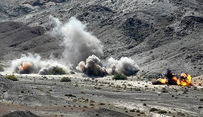 تنفيذ ناجح لعمليات تدمير رتل لعربات الارهابيين المفترضين