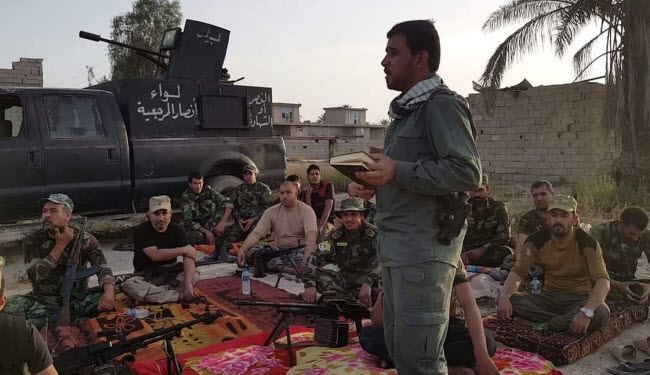 صور.. قوات الحشد في عزاء الامام الكاظم(ع) في مناطق حرروها من 