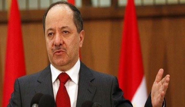 بارزاني: مستعدون للتعاون مع بغداد ضد 