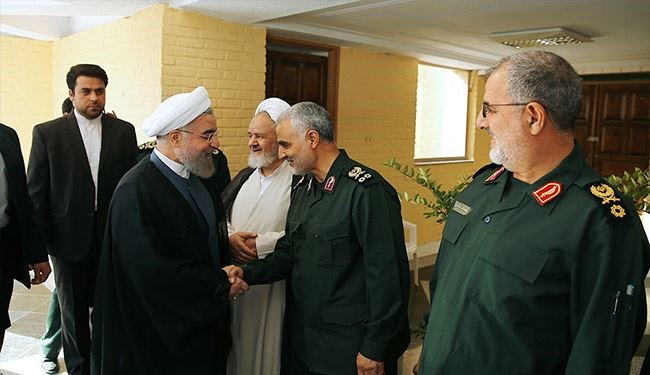 الرئيس روحاني يشيد ببطولات اللواء قاسم سليماني