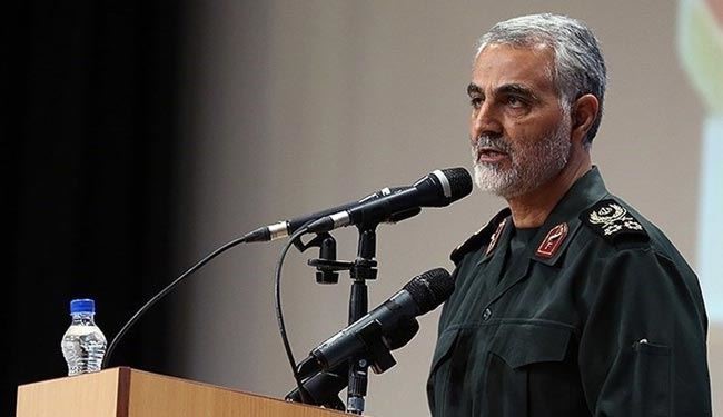 سردارسلیمانی:آمریکا مجبوربه عقب‌نشینی شده است