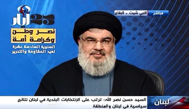 السيد نصر الله: محور المقاومة سينتصر في هذه المعركة القائمة