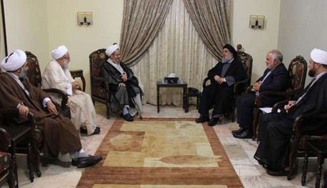 السيد نصر الله يشيد بموقف الحوزة العلمية بقم ودعمها للمدافعين عن الحق