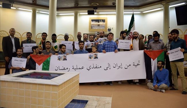 ايرانيون يباركون عملية رمضان في فلسطين