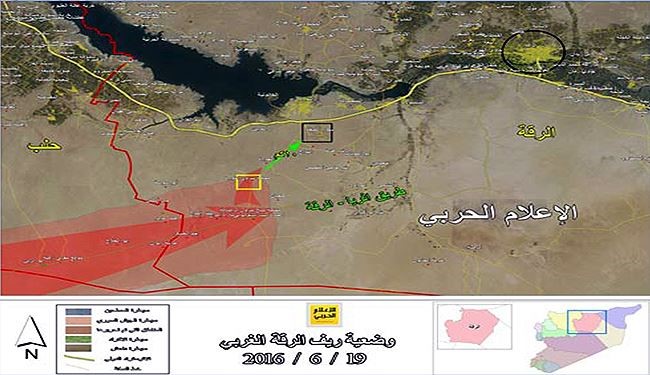 بالخريطة.. تقدم الجيش السوري في ريف الرقة الغربي