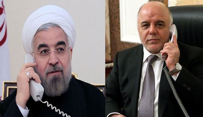روحاني يهاتف العبادي ويؤكد تعاطف ايران مع العراق بشأن تفجير الكرادة