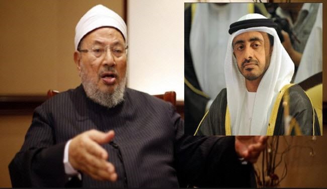 معركة بين القرضاوي وبن زايد على 