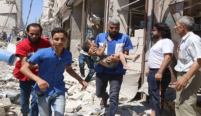 شهداء بقصف التحالف الاميركي والمسلحين على حلب والقنيطرة