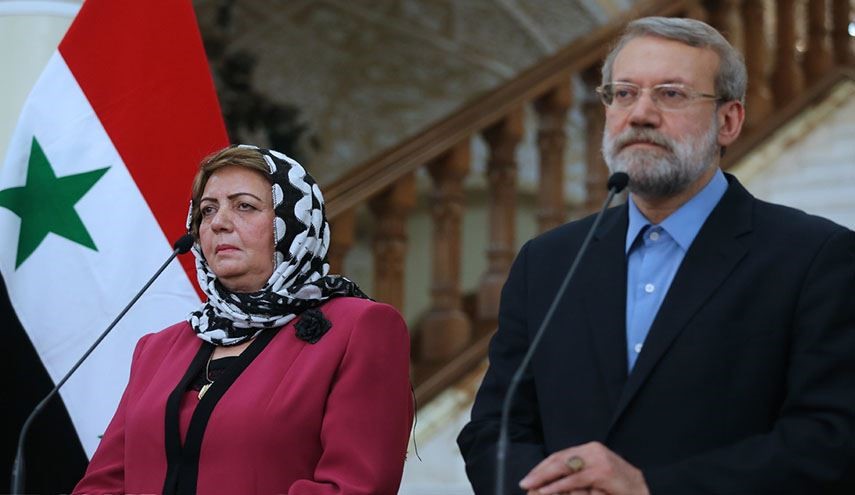 لاريجاني: الاميركيون يطلقون كذبا شعار مكافحة الارهاب