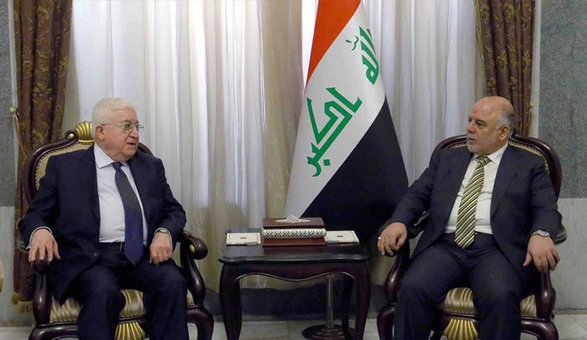 العبادي ومعصوم يبحثان الاستعدادات العسكرية لمعركة تحرير الموصل