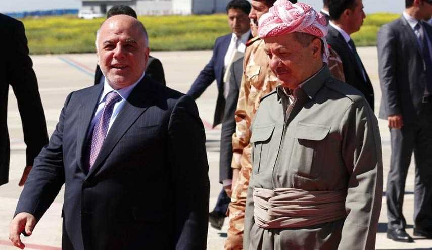 العبادي وبارزاني يؤكدان التفاهم على حل جميع القضايا