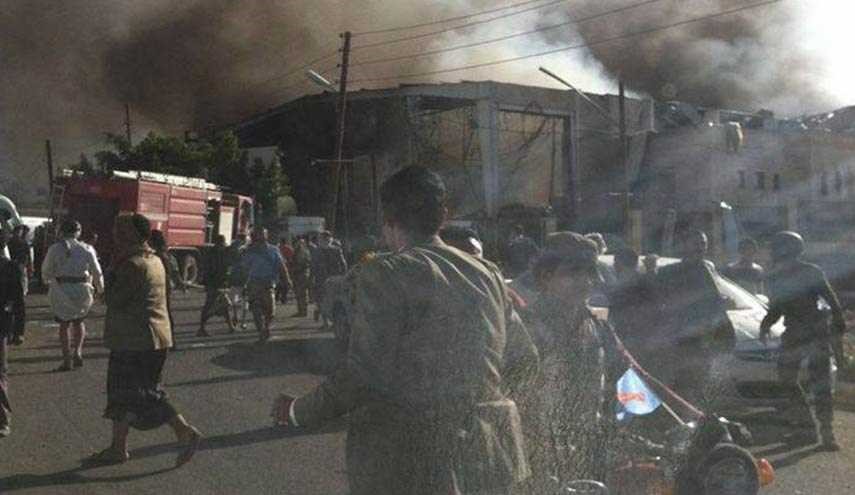 بالصور؛ السعودية ترتكب مجزرة جديدة باستهداف مجلس عزاء في صنعاء