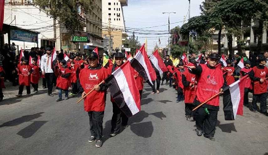 مسيرات عاشوراء بلبنان تتضامن مع صنعاء.. 