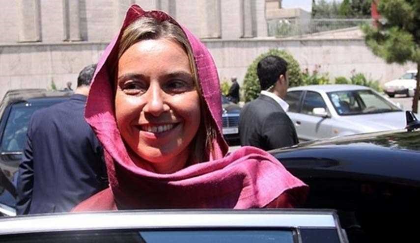 موغريني: زيارتي الى طهران لبحث الازمة السورية