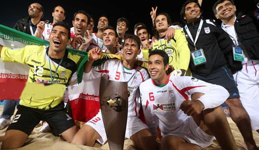 ايران تفوز على مصر في كأس القارات للكرة الشاطئية