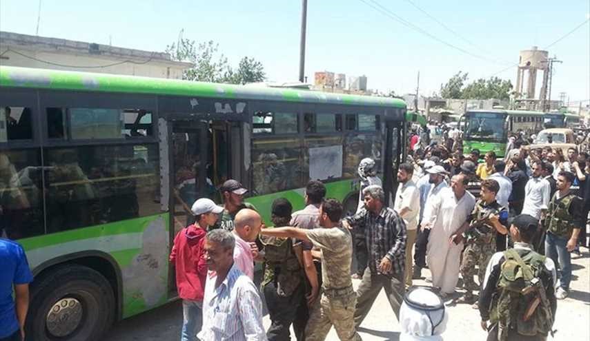 حادثة غير متوقعة حصلت مع مسلحي خان الشيح اثناء توجههم الى ادلب.. اليكم التفاصيل