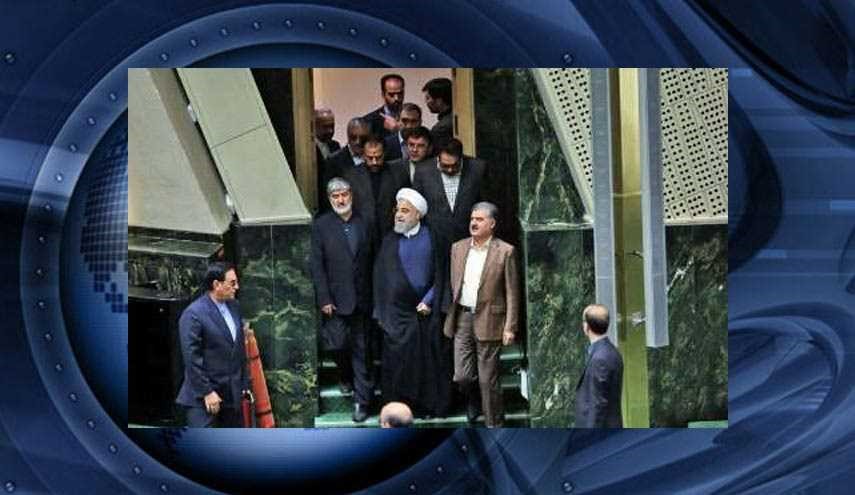 روحانی به مجلس رفت
