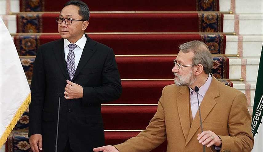دیدار رئیس مجلس مشورتی اندونزی با لاریجانی