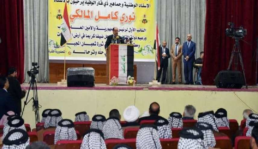 المالكي: التسوية السياسية لن تشمل البعث ومن أدخل الارهاب
