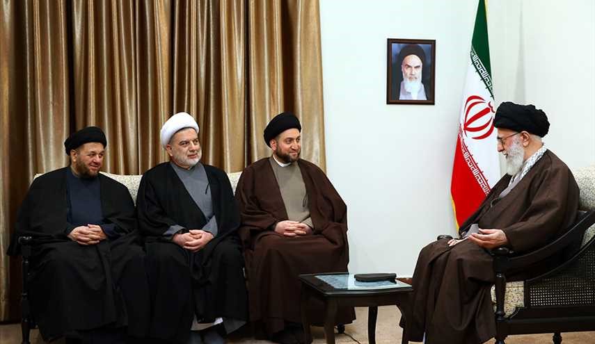 قائد الثورة الاسلامیة یستقبل رئیس المجلس الأعلی الإسلامی العراقی