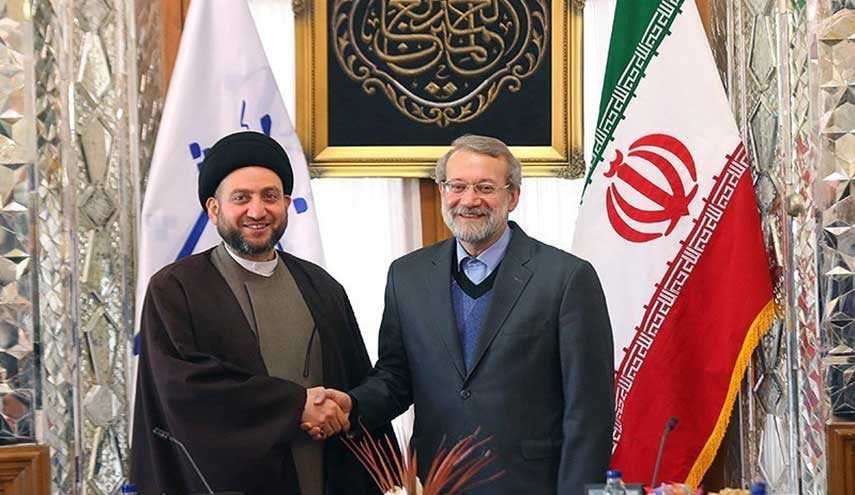 لاريجاني والحكيم يبحثان حول أهم القضايا الاقليمية والدولية