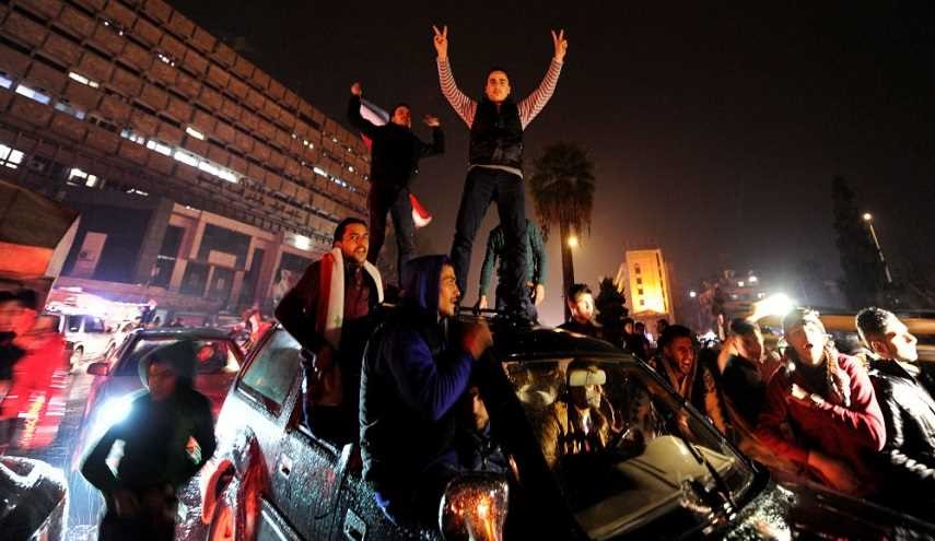 انفجار في حلب أثناء احتفالات النصر وعيد الميلاد