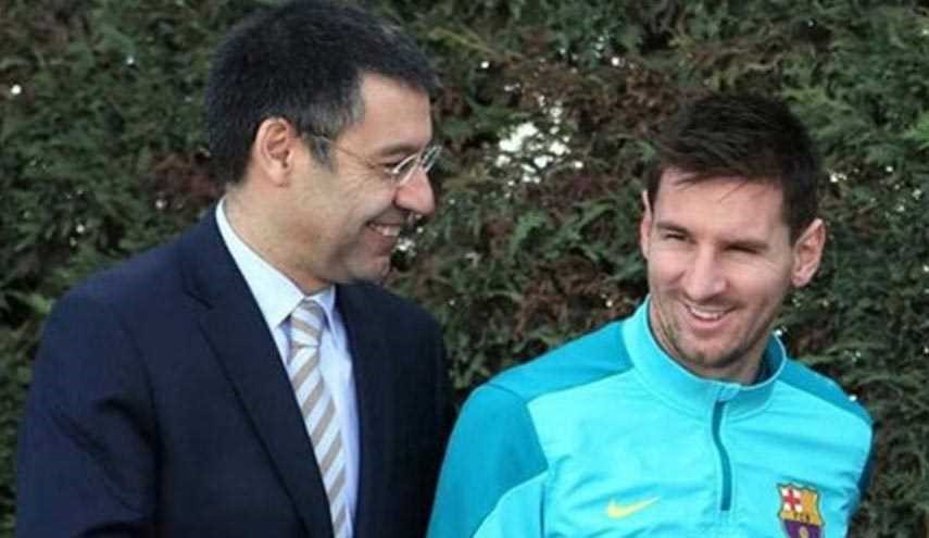 رئيس برشلونة يؤكد ان ميسي يريد البقاء في النادي الكاتالوني