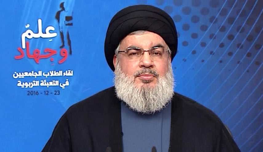 السيد نصر الله: لا ينبغي السكوت على جرائم الارهابيين