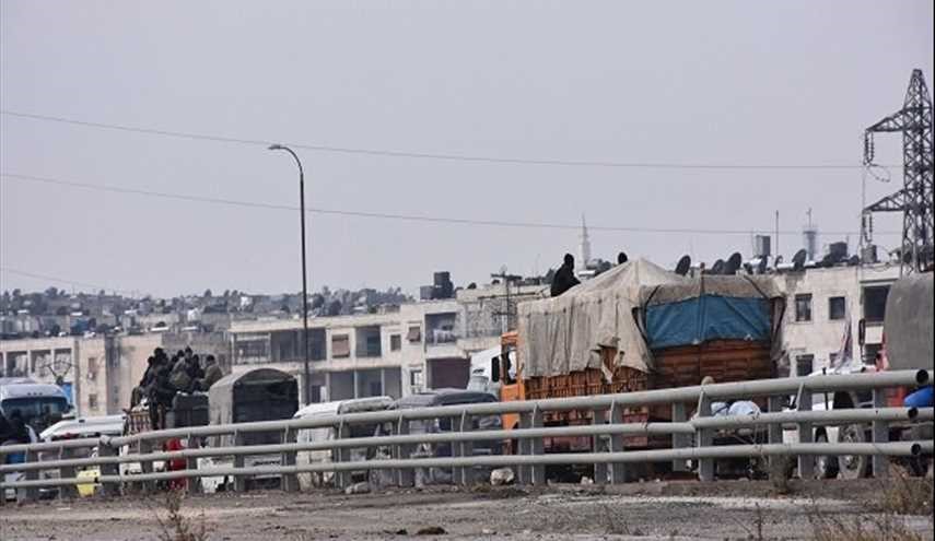 إخراج دفعة جديدة من الإرهابيين وعائلاتهم من حلب