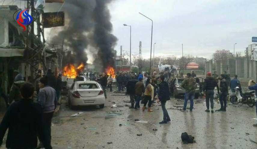 انفجار شدید در شهر جبله سوریه+تصاویر