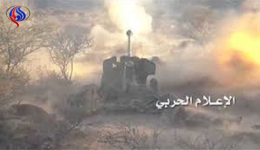 الجيش اليمني يدك مواقع سعودية في جيزان