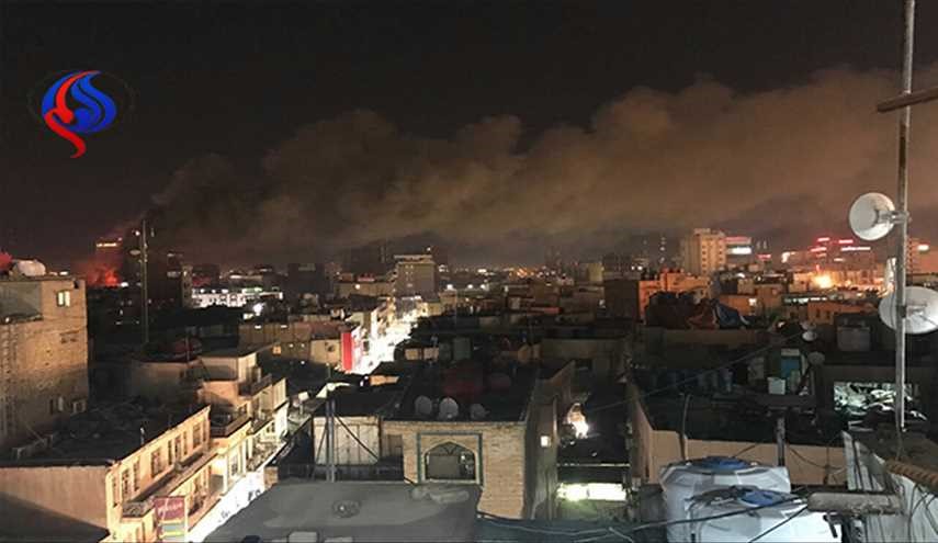 بالصور؛ مقتل شخص واصابة 8 في حريق كربلاء