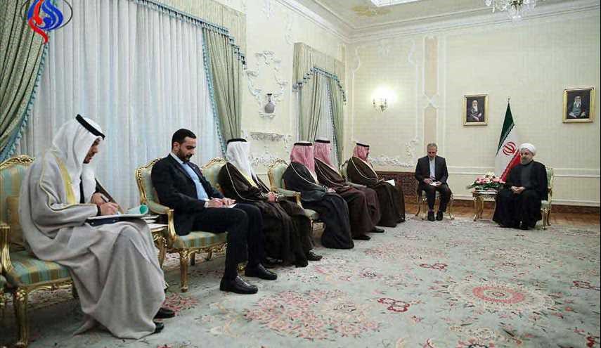 الرئيس روحاني يتسلم رسالة خطية من امير الكويت