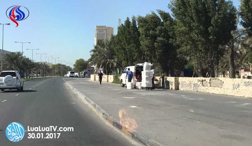 حصار الدراز يستمر لليوم 225: حواجز تمنع إدخال المواد الغذائية + صور