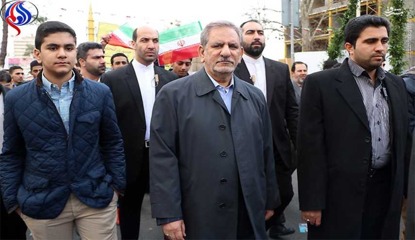 جهانگیری به جمع راهپیمایان  پیوست