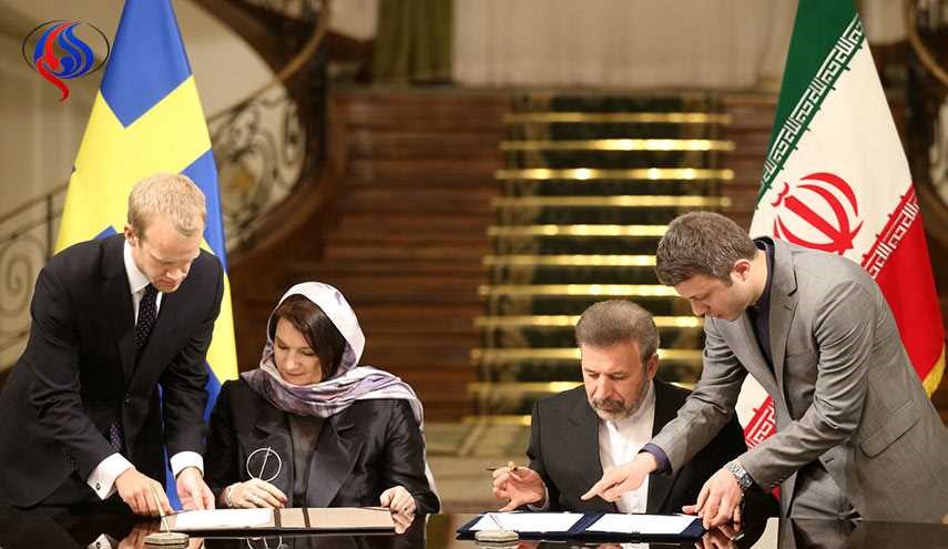 ايران تبرم 5 مذكرات تعاون مع السويد