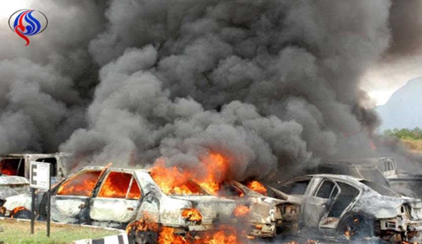 صورة لتفجير البياع جنوب غربي بغداد