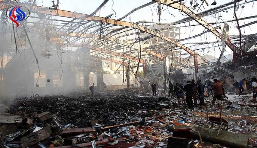 استشهاد 7 نساء بقصف للطيران السعودي على مجلس عزاء بصنعاء