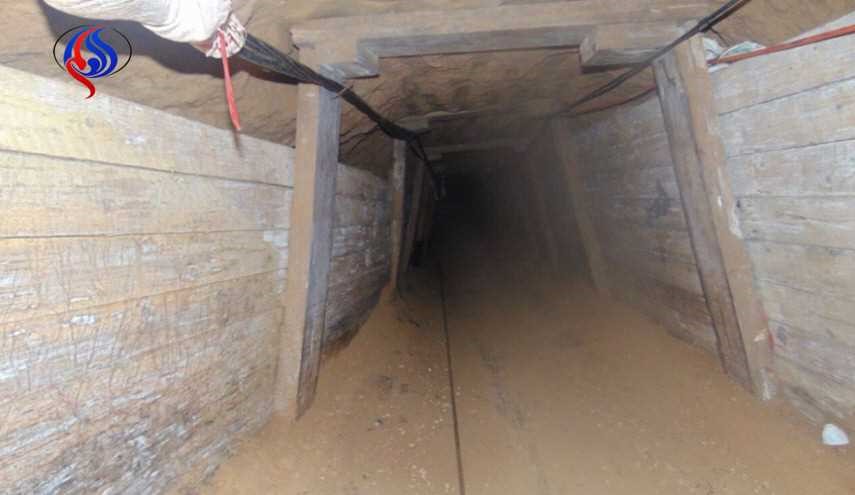 الجيش المصري يدمر نفقا ضخما شمالي سيناء