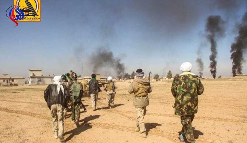 الحشد يبيد مفرزة لداعش بشمال الموصل ويقتل 24 بينهم أجانب على أيمنها