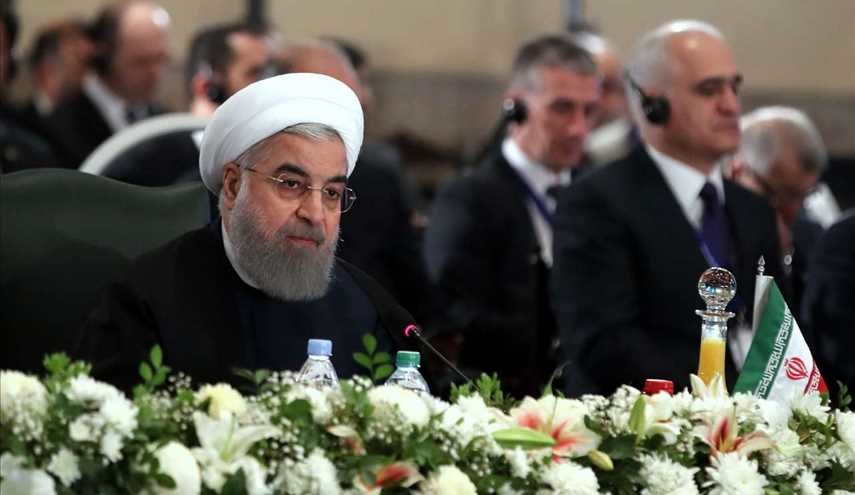 الرئیس روحانی یلقی کلمة فی اجتماع القمة الثالث عشر لمنظمة التعاون الاقتصادی (ایکو)