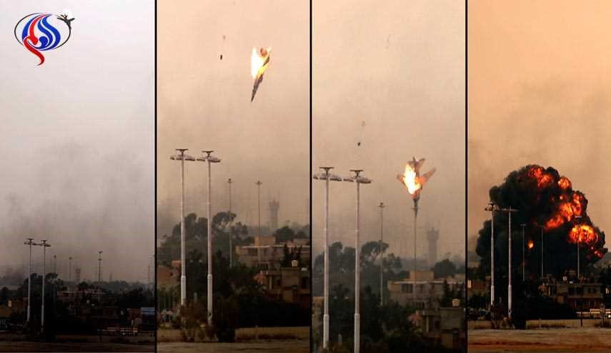 إسقاط مقاتلة تابعة لقوات حفتر أثناء استهدفها مسلحين في بنغازي