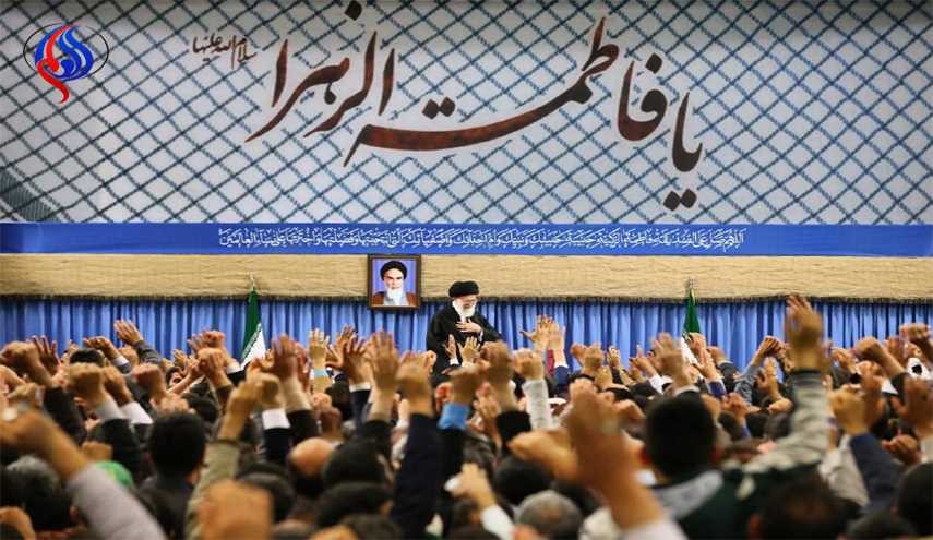 جمعی از مداحان اهل بیت (ع) با رهبر معظم انقلاب دیدار کردند