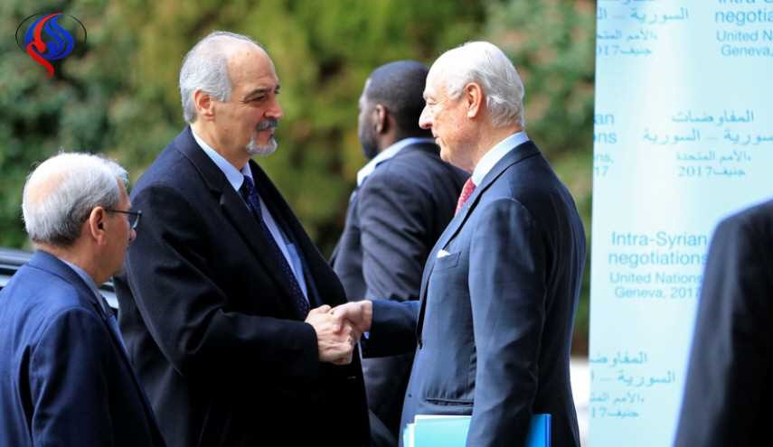 بشار الجعفري يوضح سبب رفض دمشق استقبال دي ميستورا