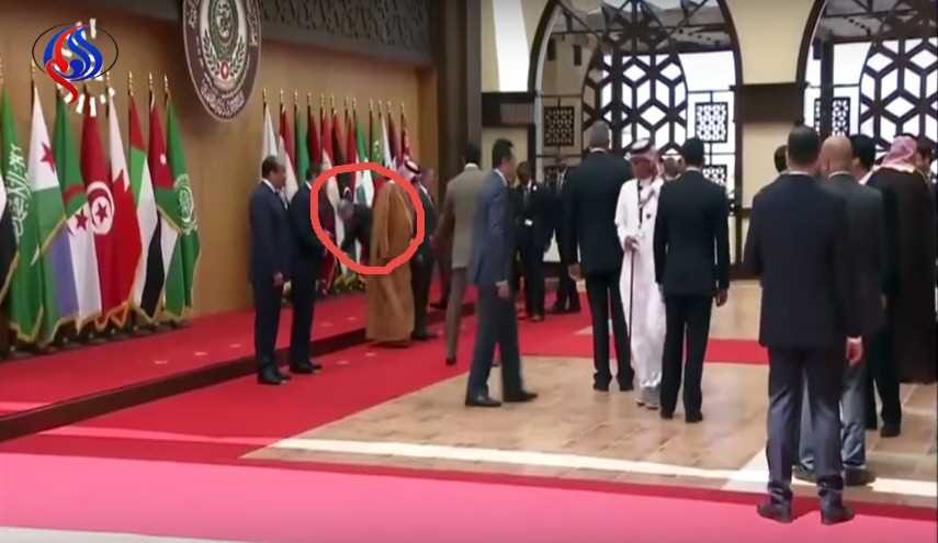 تعليق طريف من ابنة الرئيس اللبناني على سقوط والدها في القمة العربية