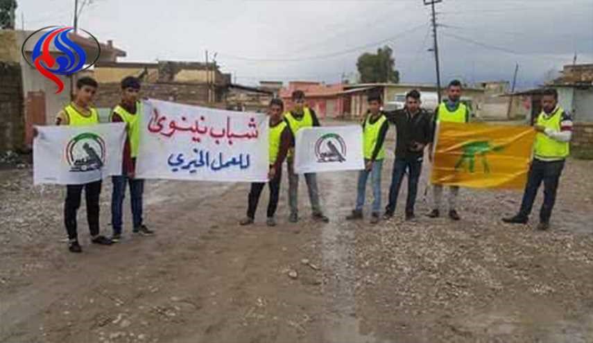 بالصور؛ متطوعون يعيدون تأهيل مزارات ومساجد الموصل