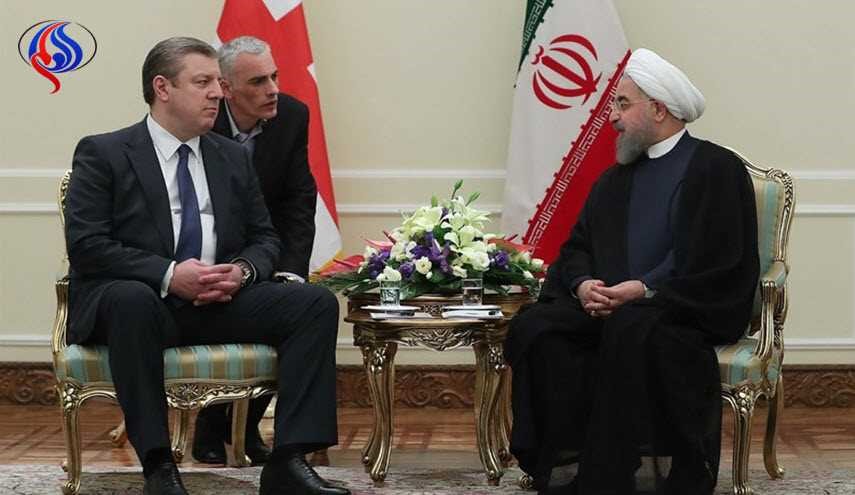 روحاني : ايران ترحب بتطوير وتعزيز مجالات التعاون مع جورجيا
